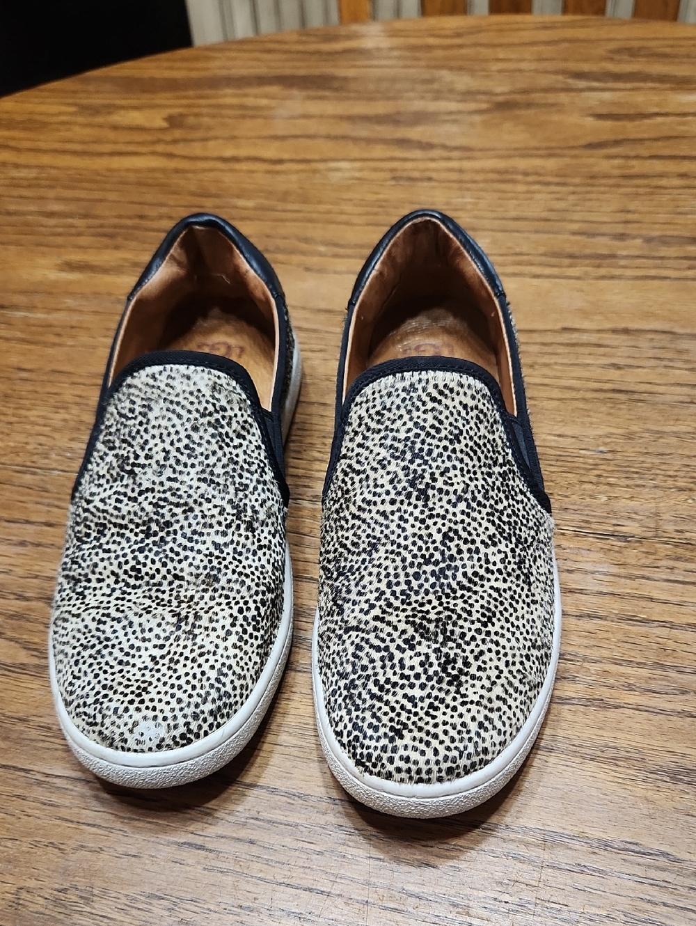 Ugg Cass Exoctic Calf Hair Leather Slip On Sneaker Size 8